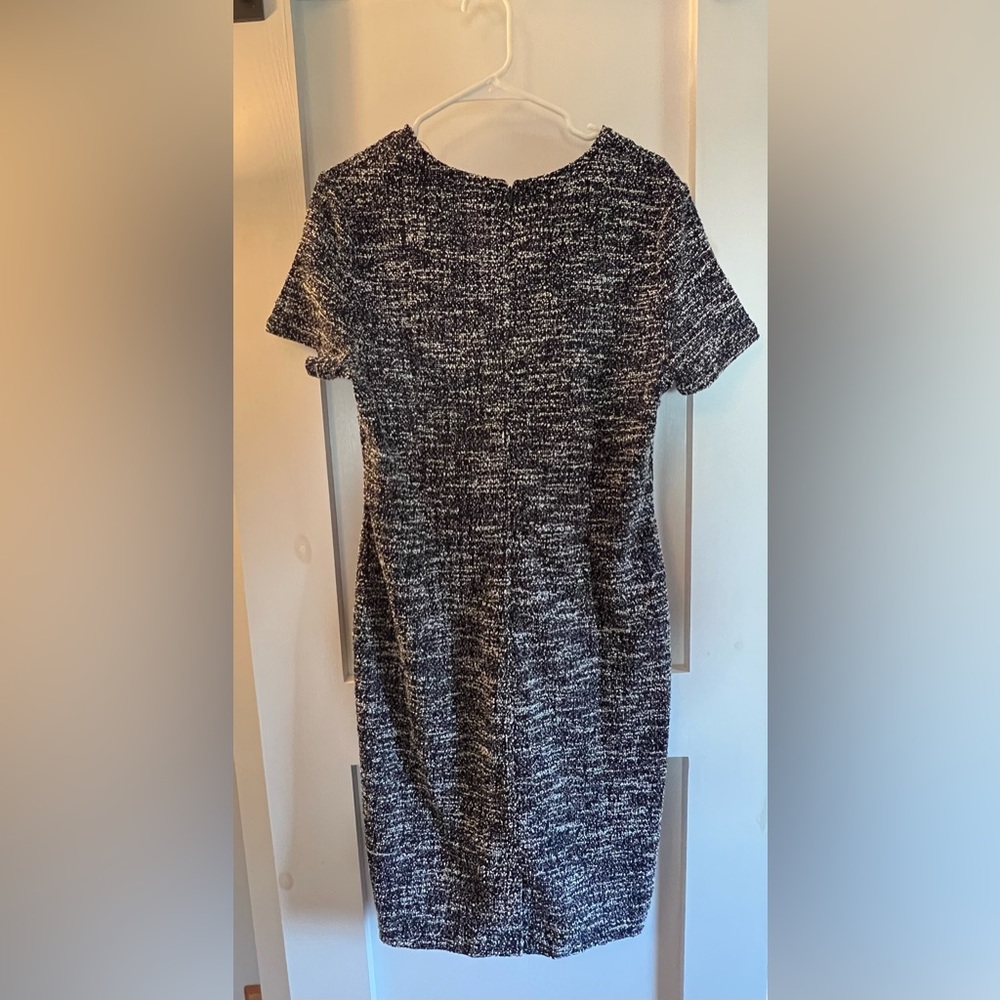 NWT navy & white boucle Banana Republic dress, size 14 - Picture 2 of 2